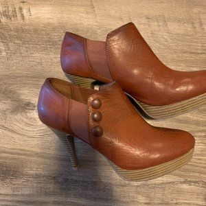 Unlisted Brown Ankle High Heel Boots